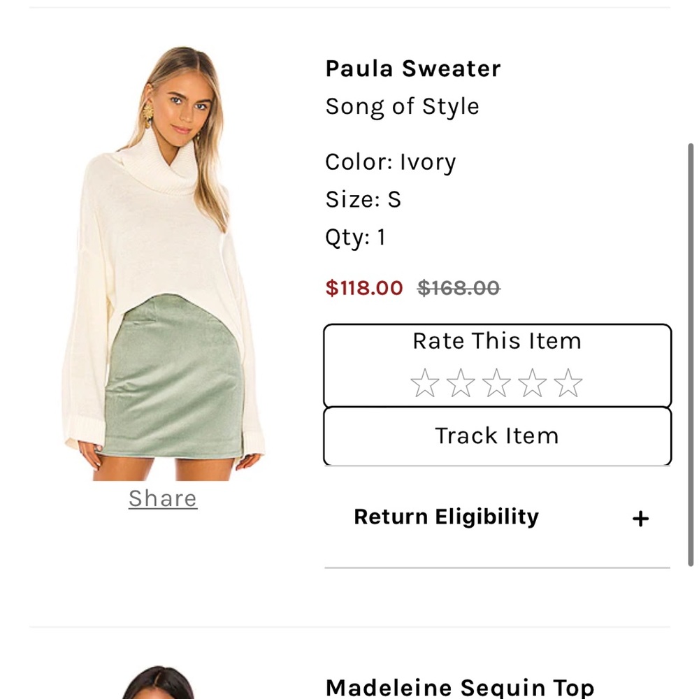 Song of style Paula sweater